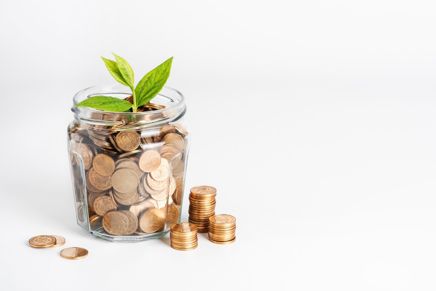 Savings, banking, investment, retirement funds or sustainable business development concept